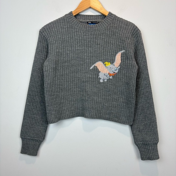 Zara x Disney Dumbo Ribbed Knitted Sweater - Picture 2 of 12